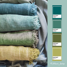 Carica l&#39;immagine nel visualizzatore di Gallery, pantone-teal-green-foulard-in-bambù
