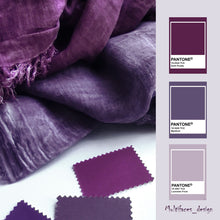 Carica l&#39;immagine nel visualizzatore di Gallery, Pantone-lavender-frost-foulard-bambù
