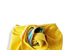 Carica l&#39;immagine nel visualizzatore di Gallery, Fascia Turbante modellabile in cotone | Accessori in armocromia | giallo caldo - Multifaces design
