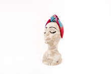 Carica l&#39;immagine nel visualizzatore di Gallery, Cerchietto capelli donna reversibile fucsia - Multifaces design
